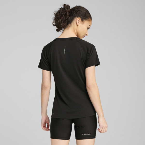 VELOCITY Tri-Blend Running Tee Women, PUMA Black, large-ZAF