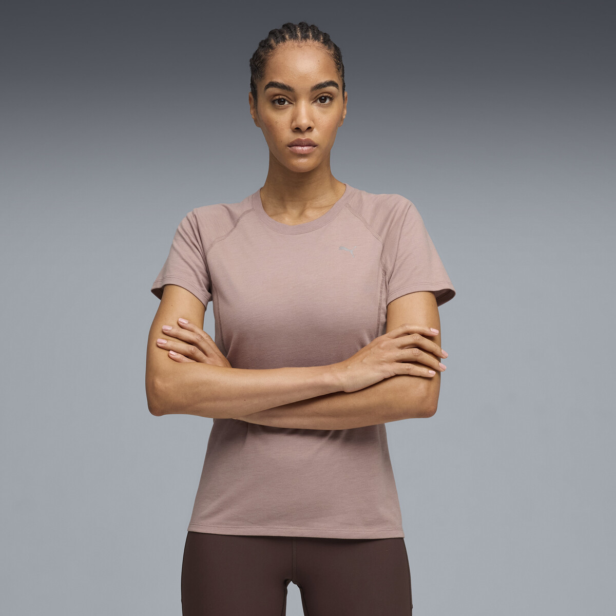 VELOCITY Tri-Blend Running T-Shirt Women in Sandstone by PUMA, Medium