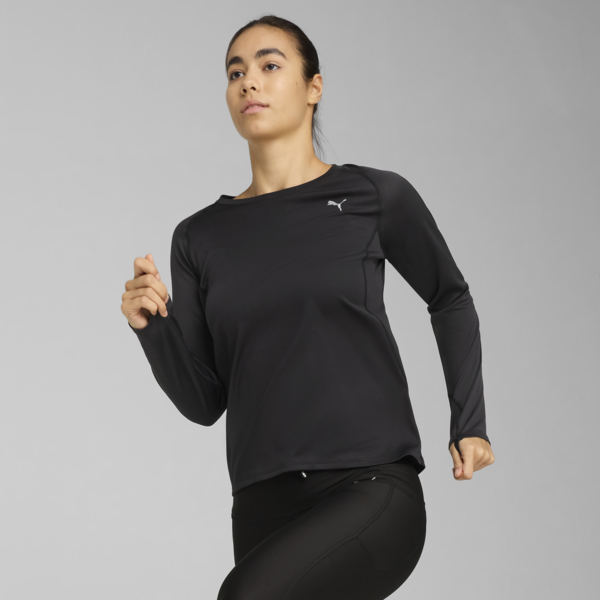 VELOCITY Long Sleeve Running Top Women, PUMA Black, large-ZAF