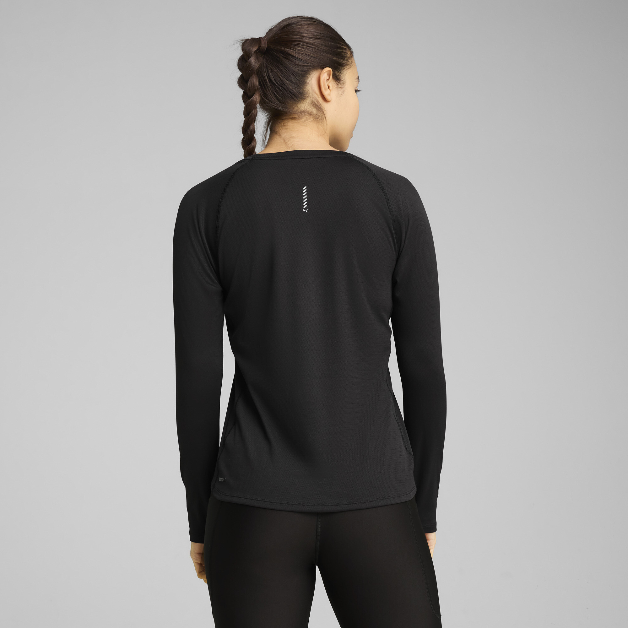 PUMA VELOCITY hardlooptop met lange mouwen voor Dames, Zwart, Maat M thumbnail 5