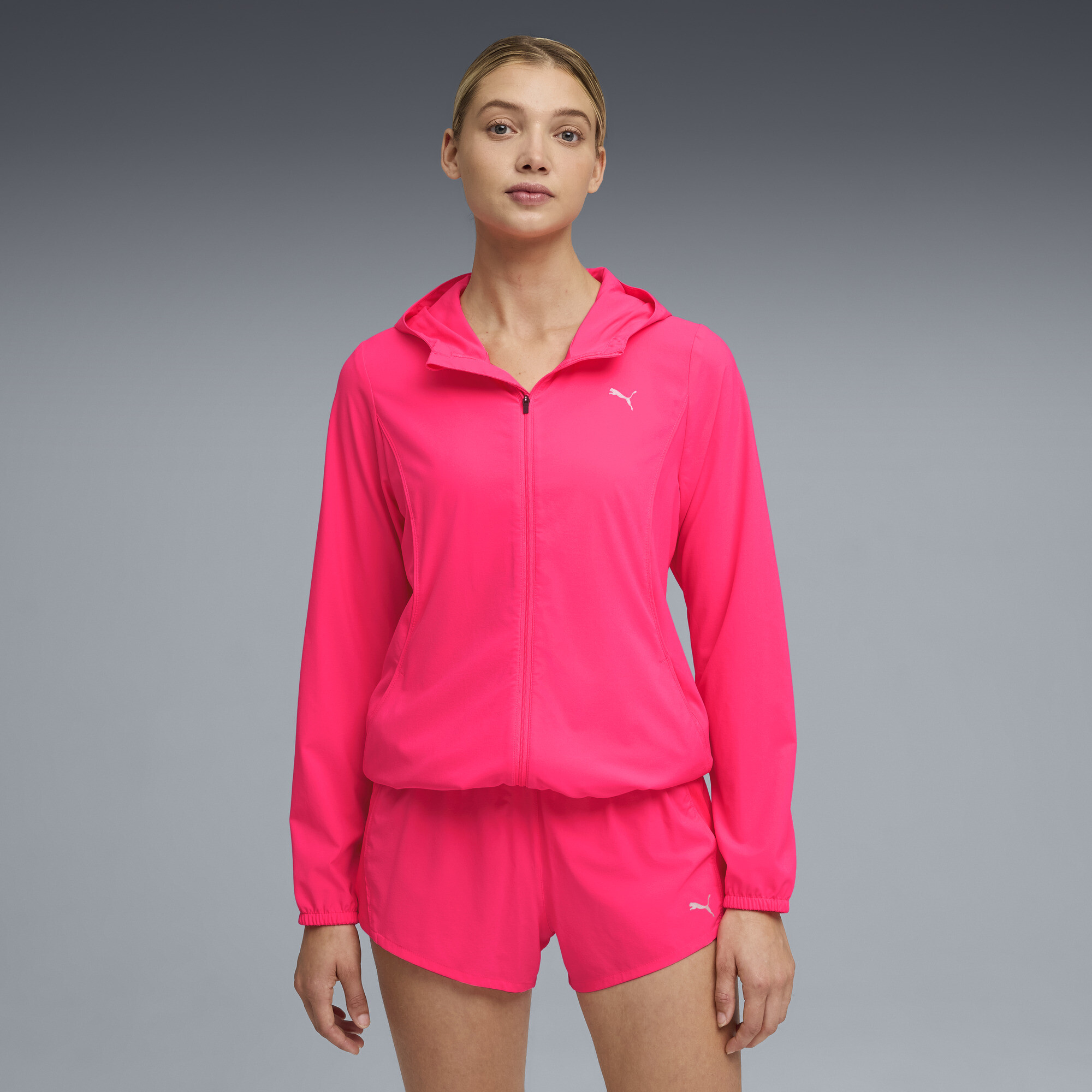 PUMA VELOCITY geweven hardloopjack voor Dames, Roze, Maat L