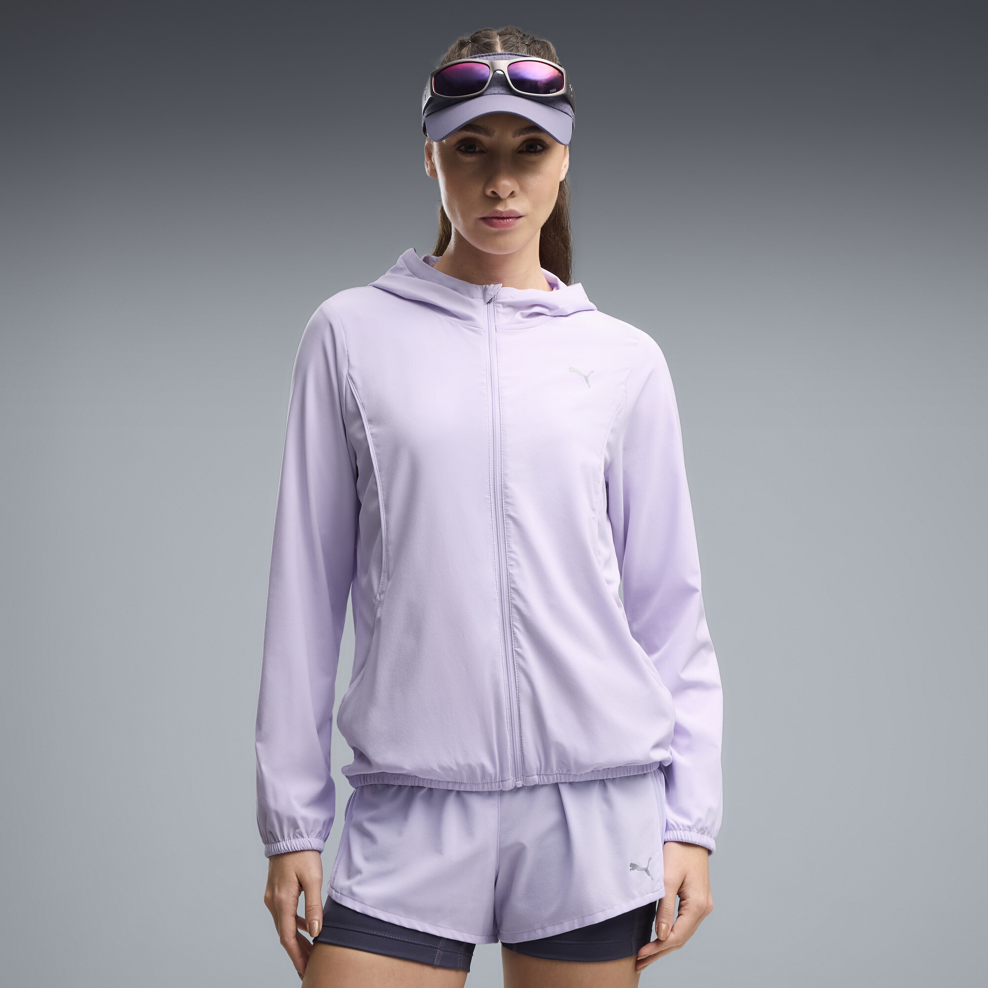 Sweat shirt Puma Run Velocity Woven Jacket W EU - vue 3