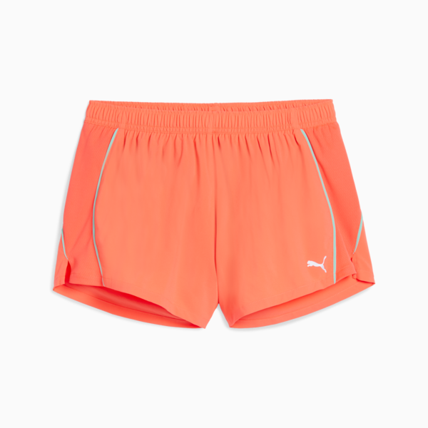 Shorts de running VELOCITY 7cm para mujer, Glowing Red, large-MEX
