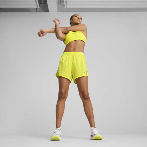 Shorts de running Mujer RUN FAV Velocity, Lemon Sherbert, large-MEX