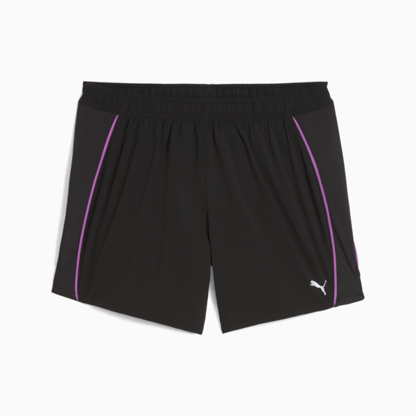 VELOCITY 5" Running Shorts Women, PUMA Black-Wild Berry, large-ZAF