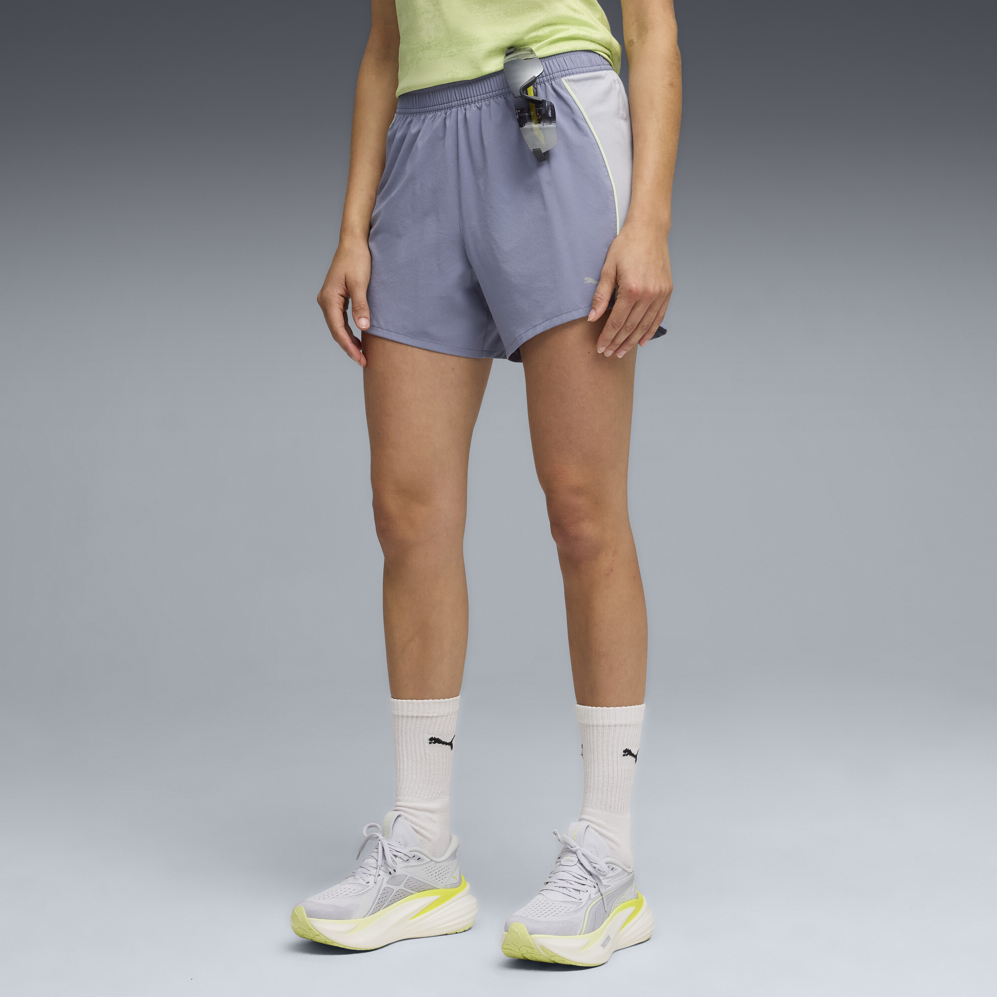 PUMA VELOCITY hardloopshort voor Dames, Grijs, Maat L