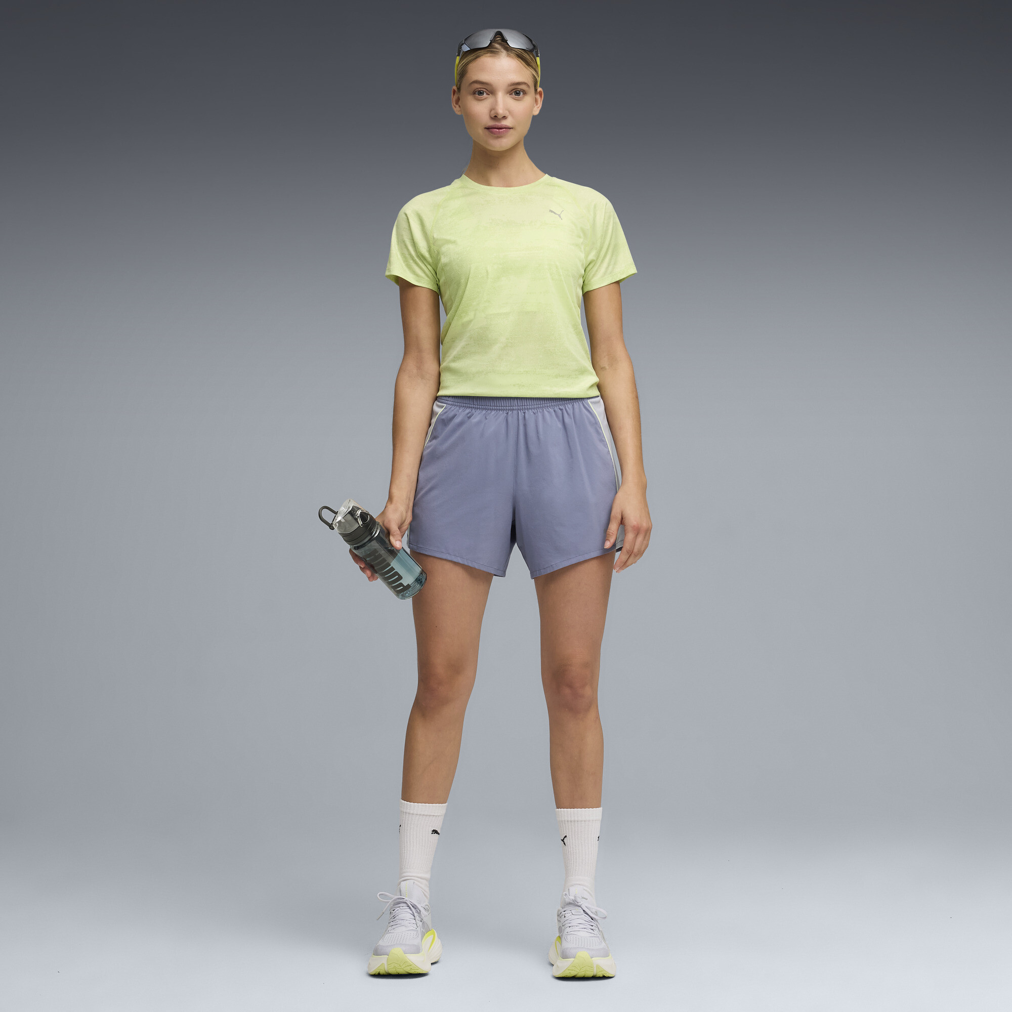 PUMA VELOCITY hardloopshort voor Dames, Grijs, Maat L thumbnail 4