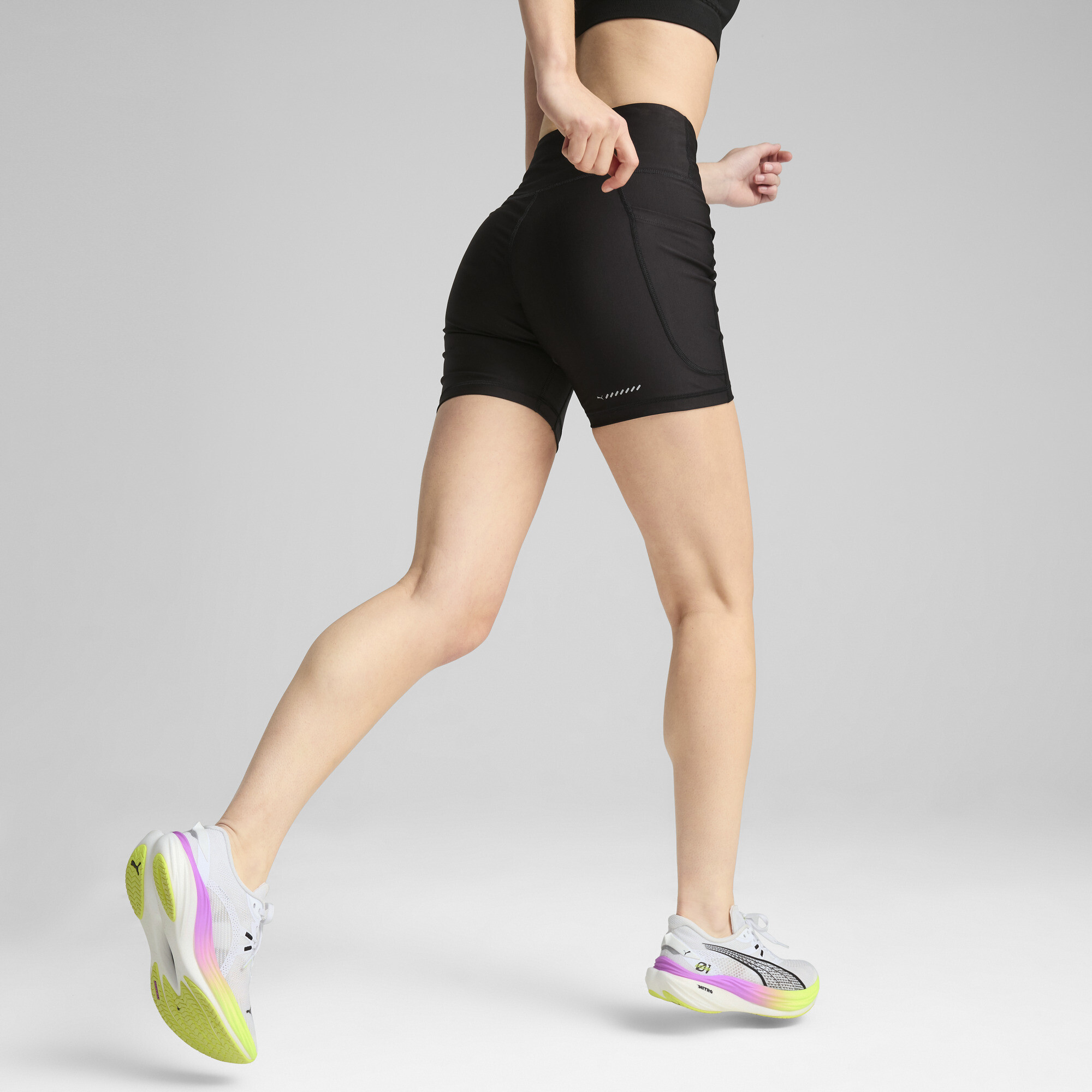 PUMA VELOCITY strakke hardloopshort voor Dames, Zwart, Maat M thumbnail 5