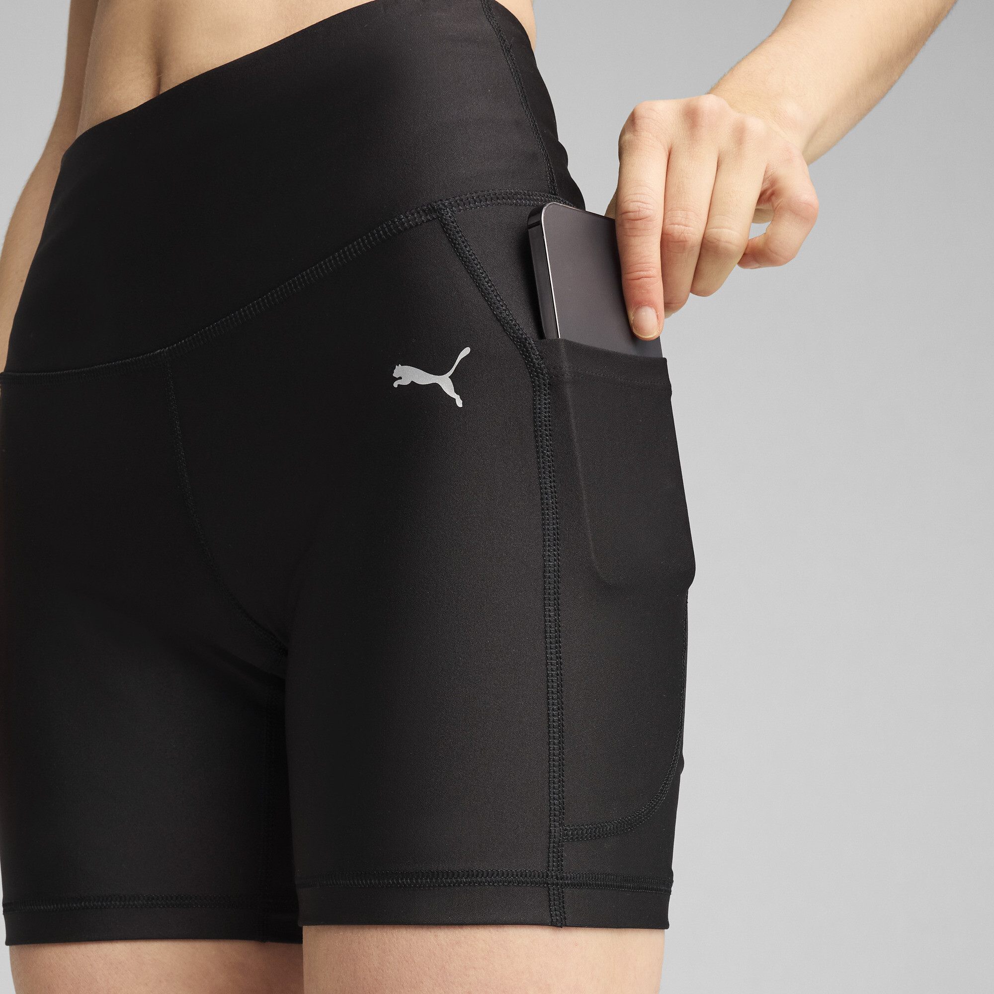 PUMA VELOCITY strakke hardloopshort voor Dames, Zwart, Maat M thumbnail 4