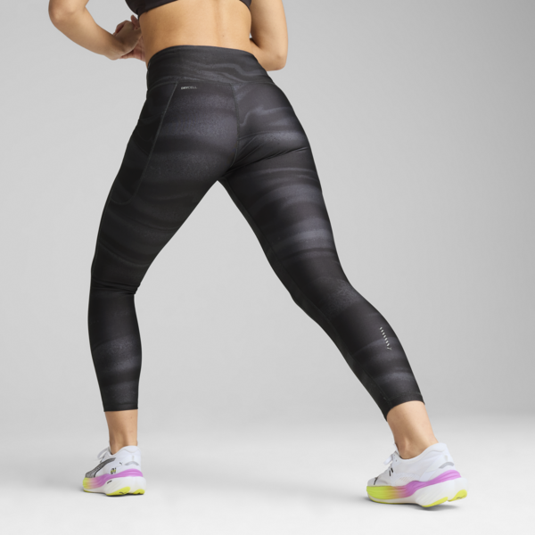 VELOCITY All-Over Print Running Tights Women, PUMA Black, large-ZAF