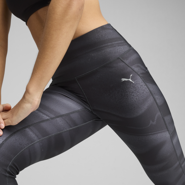VELOCITY All-Over Print Running Tights Women, PUMA Black, large-ZAF