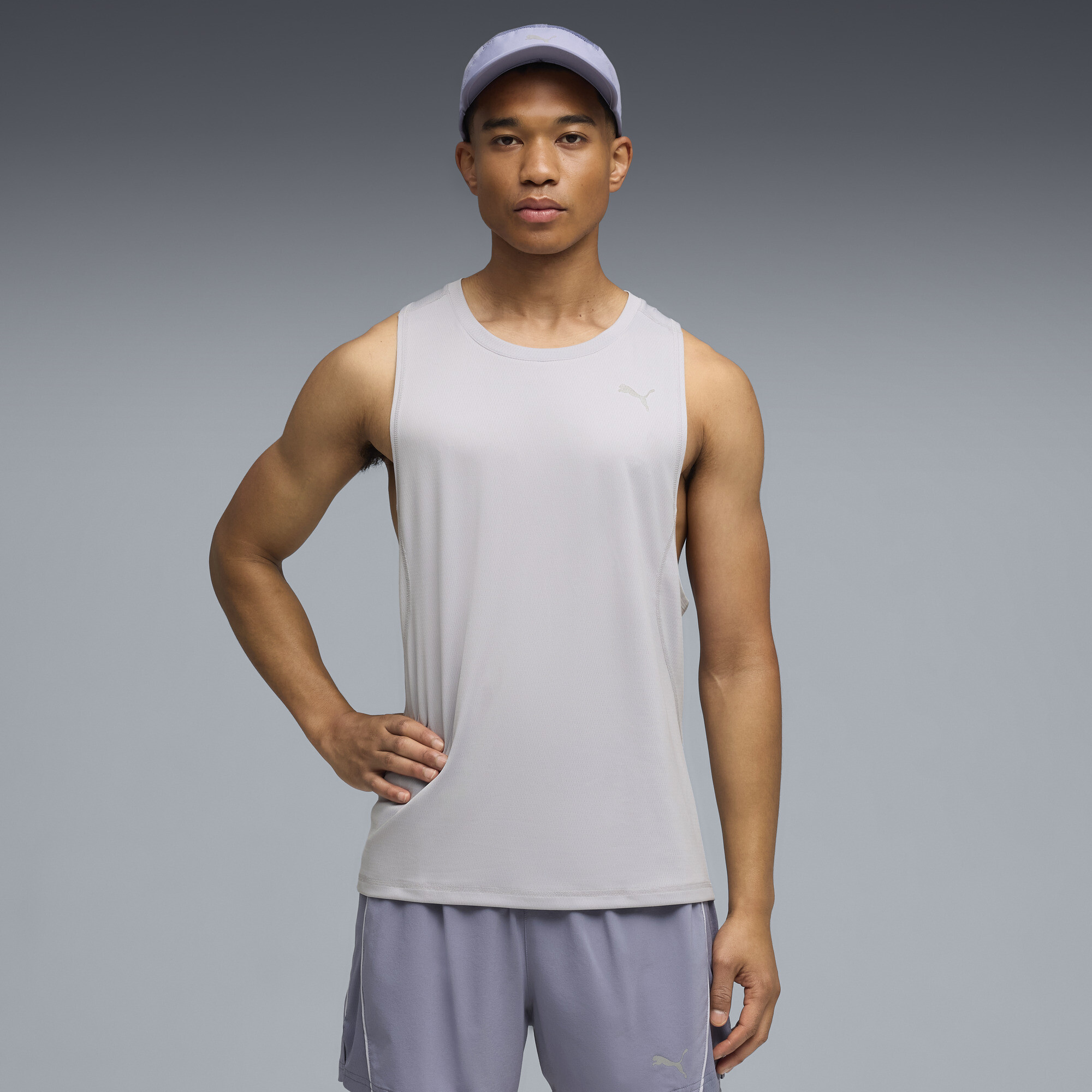 PUMA VELOCITY hardlooptanktop voor Heren, Zilver, Maat M thumbnail 5