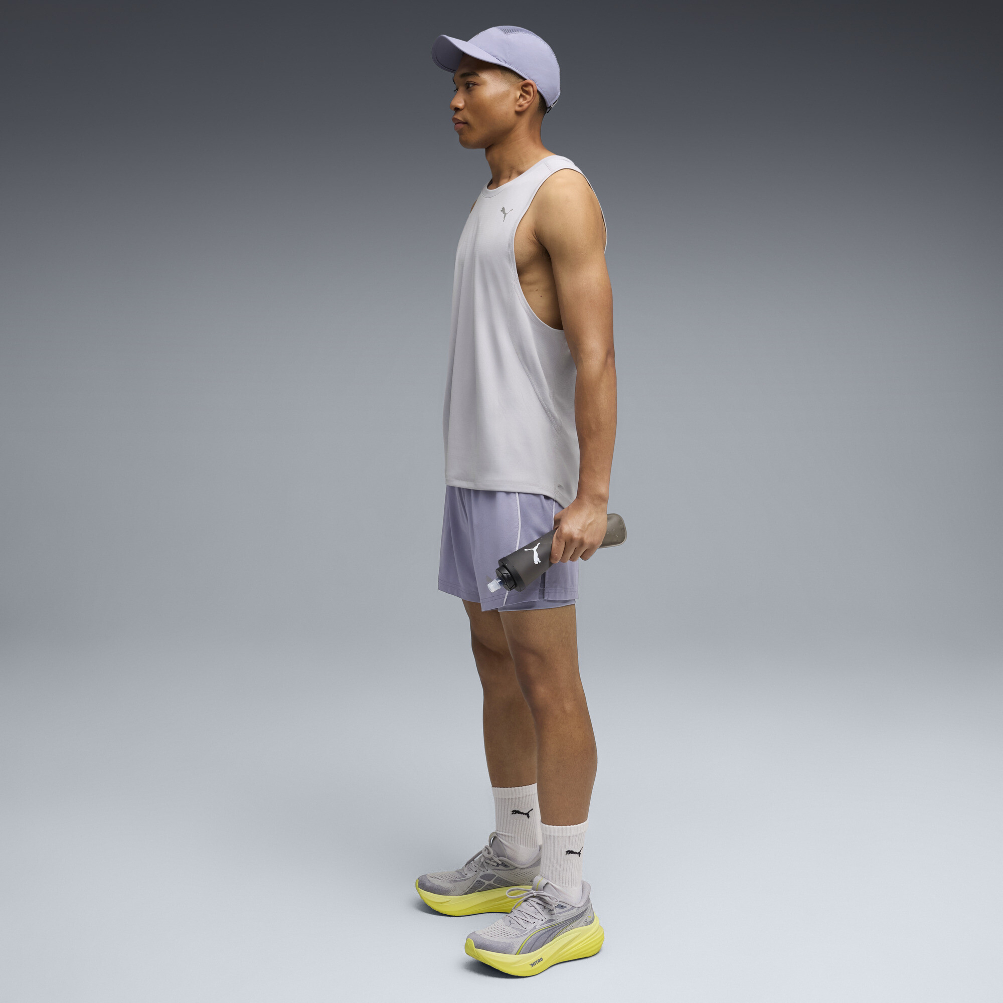 PUMA VELOCITY hardlooptanktop voor Heren, Zilver, Maat M thumbnail 3