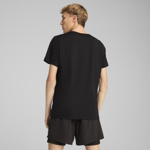 Playera de running Graphics Slogan para hombre, PUMA Black, large-MEX