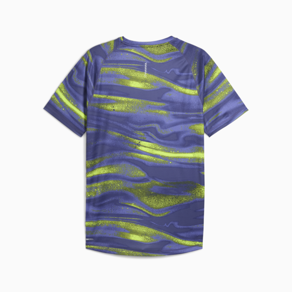 Playera de running estampada VELOCITY para hombre, Blue Crystal, large-MEX