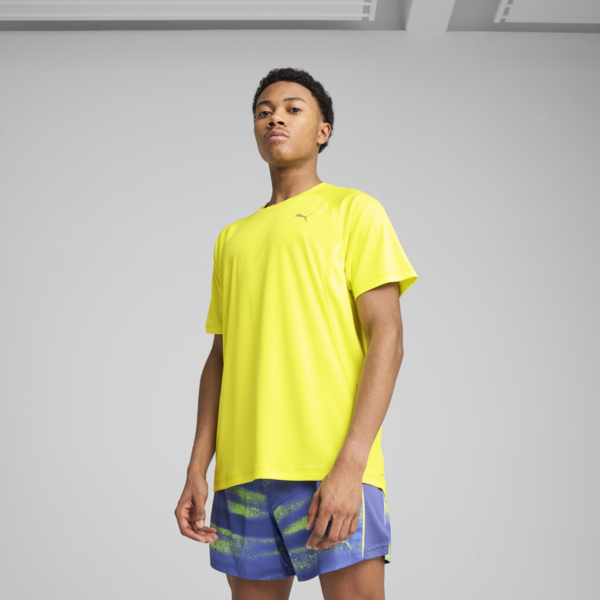 Playera de running VELOCITY para hombre, Lemon Sherbert, large-MEX