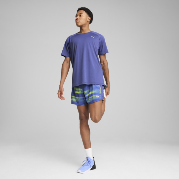 VELOCITY Running Tee Men, Blue Crystal, large-ZAF