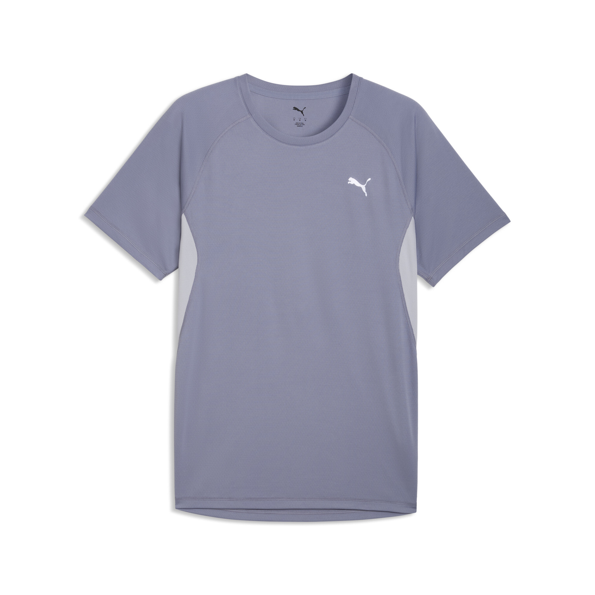 PUMA Men's Gray Sky Velocity Running T-Shirt - Large