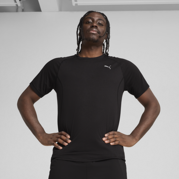 VELOCITY Tri-Blend Running Tee Men, PUMA Black, large-ZAF