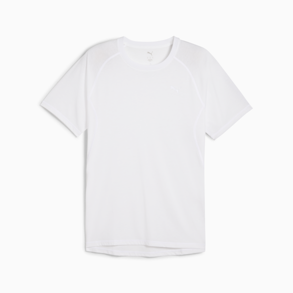 VELOCITY Tri-Blend Running Tee Men, PUMA White, large-MEX