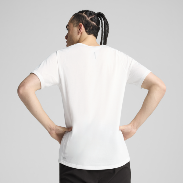 VELOCITY Tri-Blend Running Tee Men, PUMA White, large-MEX