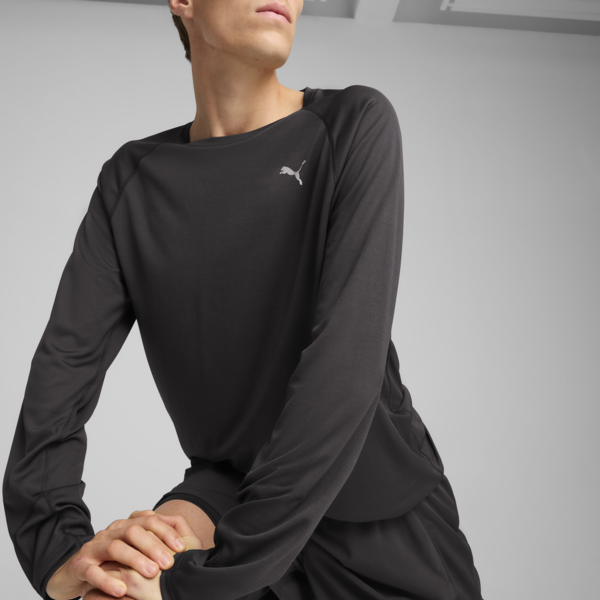 VELOCITY Long Sleeve Running Top Men, PUMA Black, large-ZAF