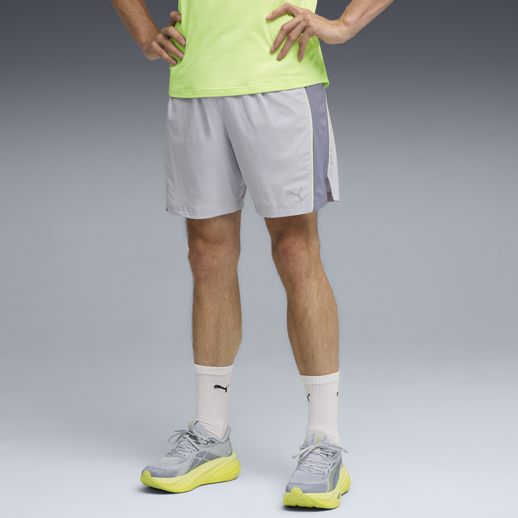 PUMA VELOCITY hardloopshort voor Heren, Zilver, Maat XXL