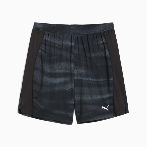 VELOCITY All-Over Print 7" Running Shorts Men, PUMA Black, large-ZAF