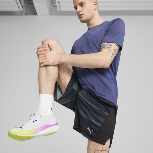 VELOCITY All-Over Print 7" Running Shorts Men, PUMA Black, large-ZAF