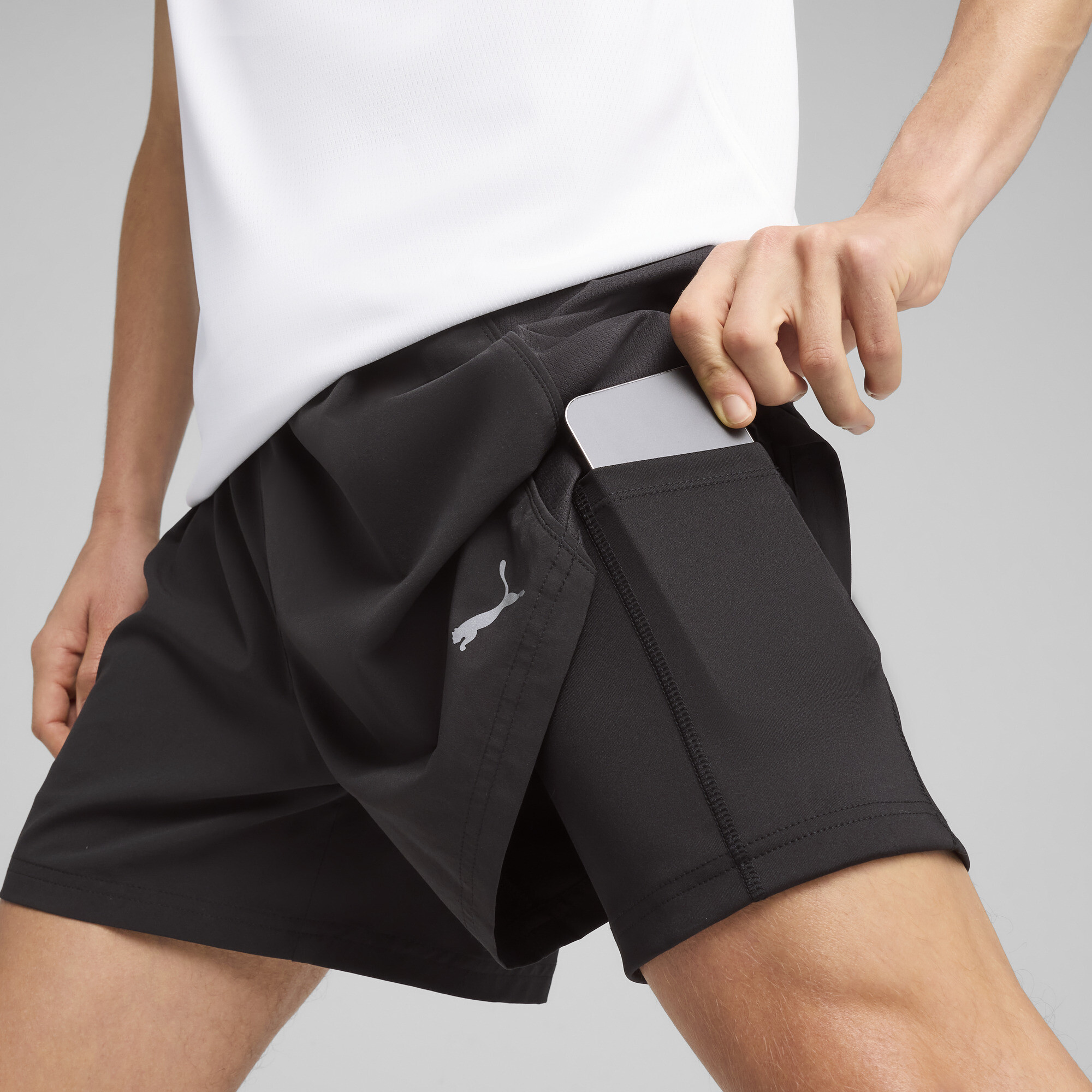 PUMA VELOCITY 2-in-1-hardloopshort voor Heren, Zwart, Maat XXL thumbnail 7