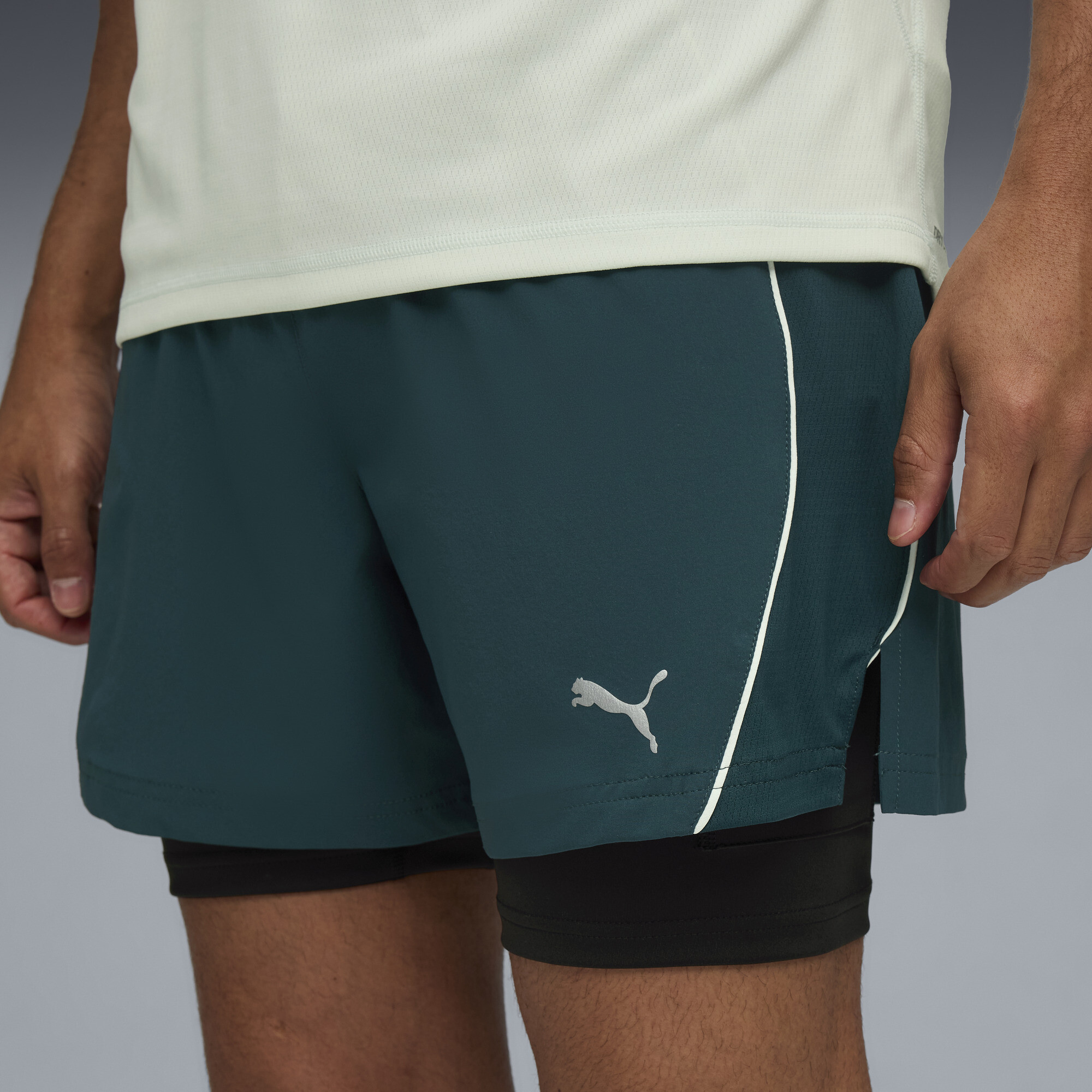 PUMA VELOCITY 2-in-1-hardloopshort voor Heren, Groen, Maat 4XL thumbnail 7