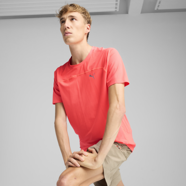 Remera de manga corta SEASONS coolCELL para hombre, Glowing Red, large-ARG