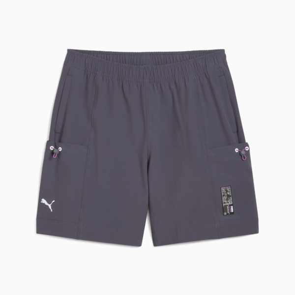 Shorts de trail running SEASONS para hombre, Galactic Gray, large-ARG