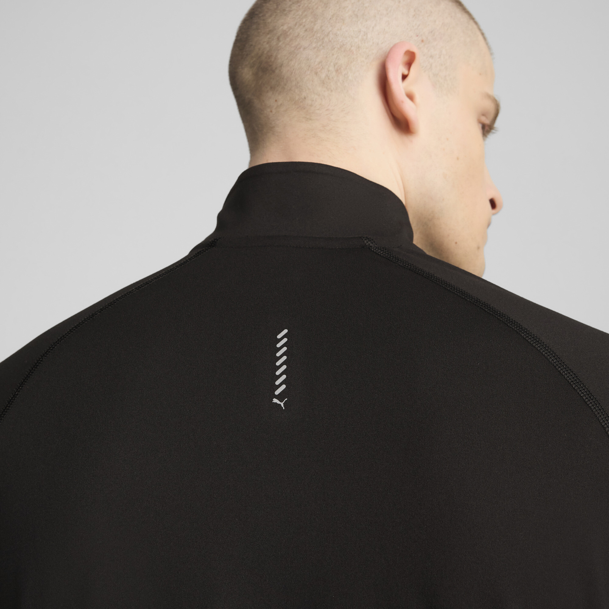 PUMA VELOCITY CLOUDSPUN hardlooptop met kwartrits voor Heren, Zwart, Maat XS thumbnail 7