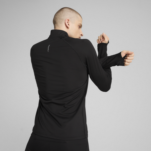 VELOCITY CLOUDSPUN Running Quarter-Zip Top Men, PUMA Black, large-ZAF