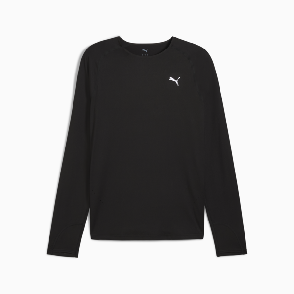 Remera manga larga de running CLOUDSPUN para hombre, PUMA Black, large-ARG
