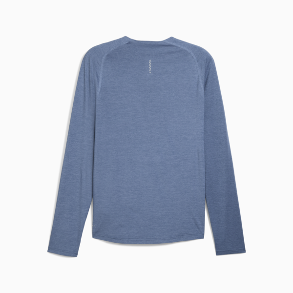 CLOUDSPUN Long Sleeve Running Top Men, Dark Indigo-Heather, large-ZAF