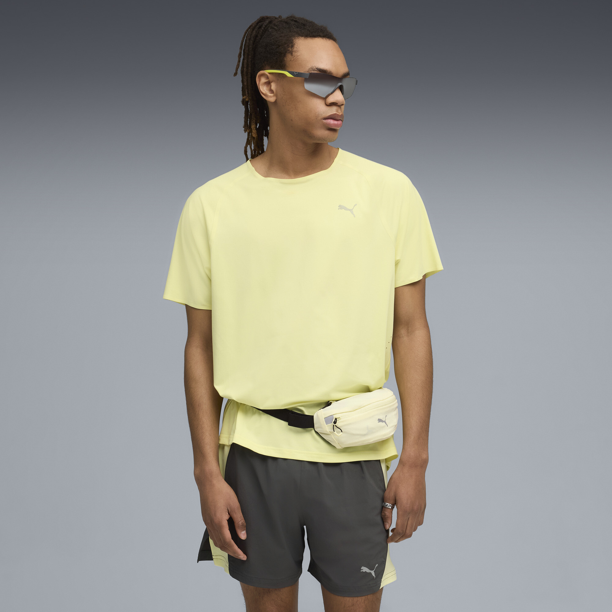 Puma Everyday Running Cloudspun Men's T-shirt In Yellow