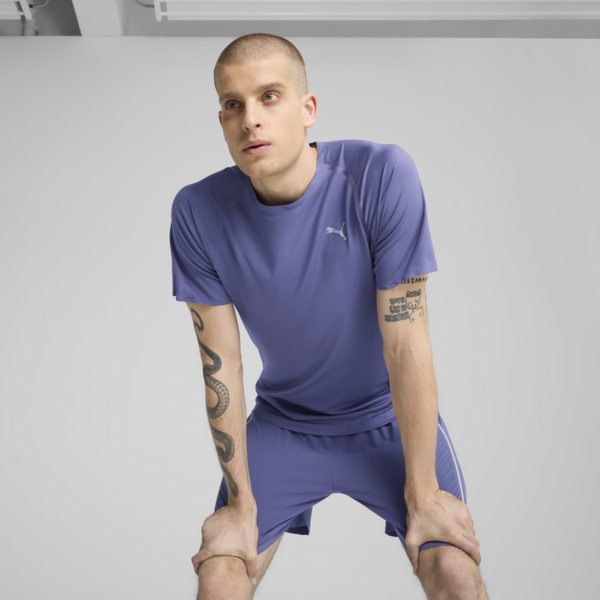 Remera de running CLOUDSPUN para hombre, Blue Crystal, large-ARG