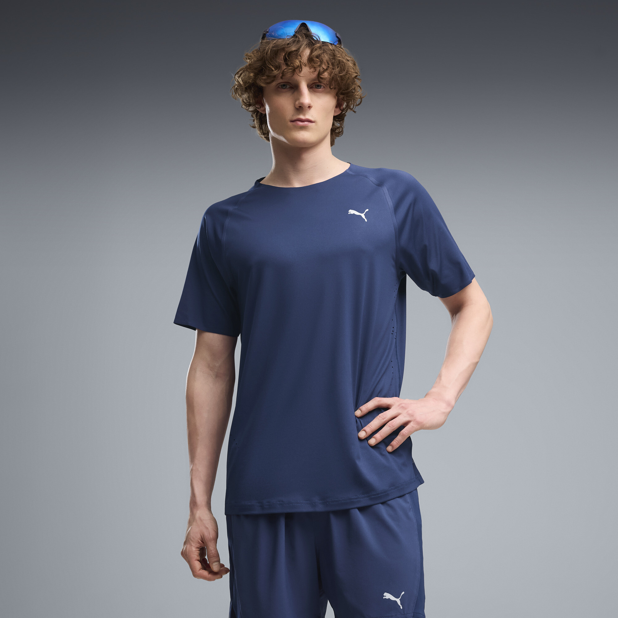 PUMA Everyday Cloudspun Ultra Soft Men's Running T-Shirt in Blue, Size M