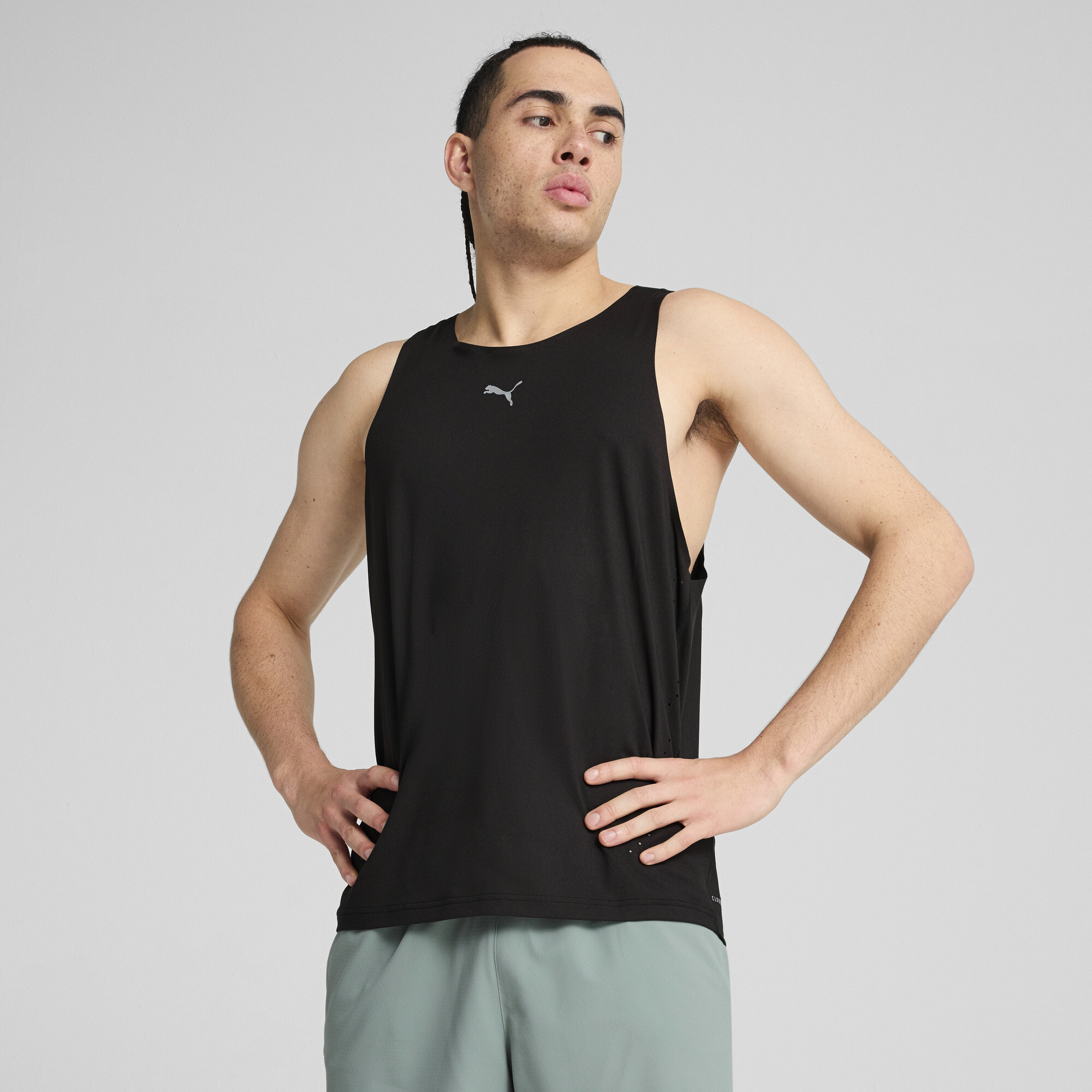 Puma Everyday Running Cloudspun Men's Tank Top In Black