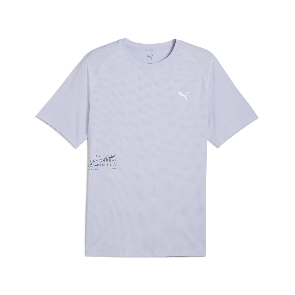 PUMA RUN Mesh Graphic T-Shirt Men in Cool Weather, Small