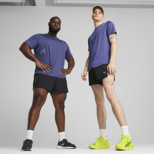 Shorts PUMA de running Split 7cm para Hombre En Negro