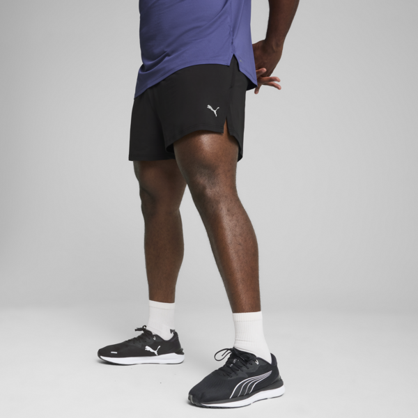 Shorts de running Split 7cm para hombre, PUMA Black, large-ARG