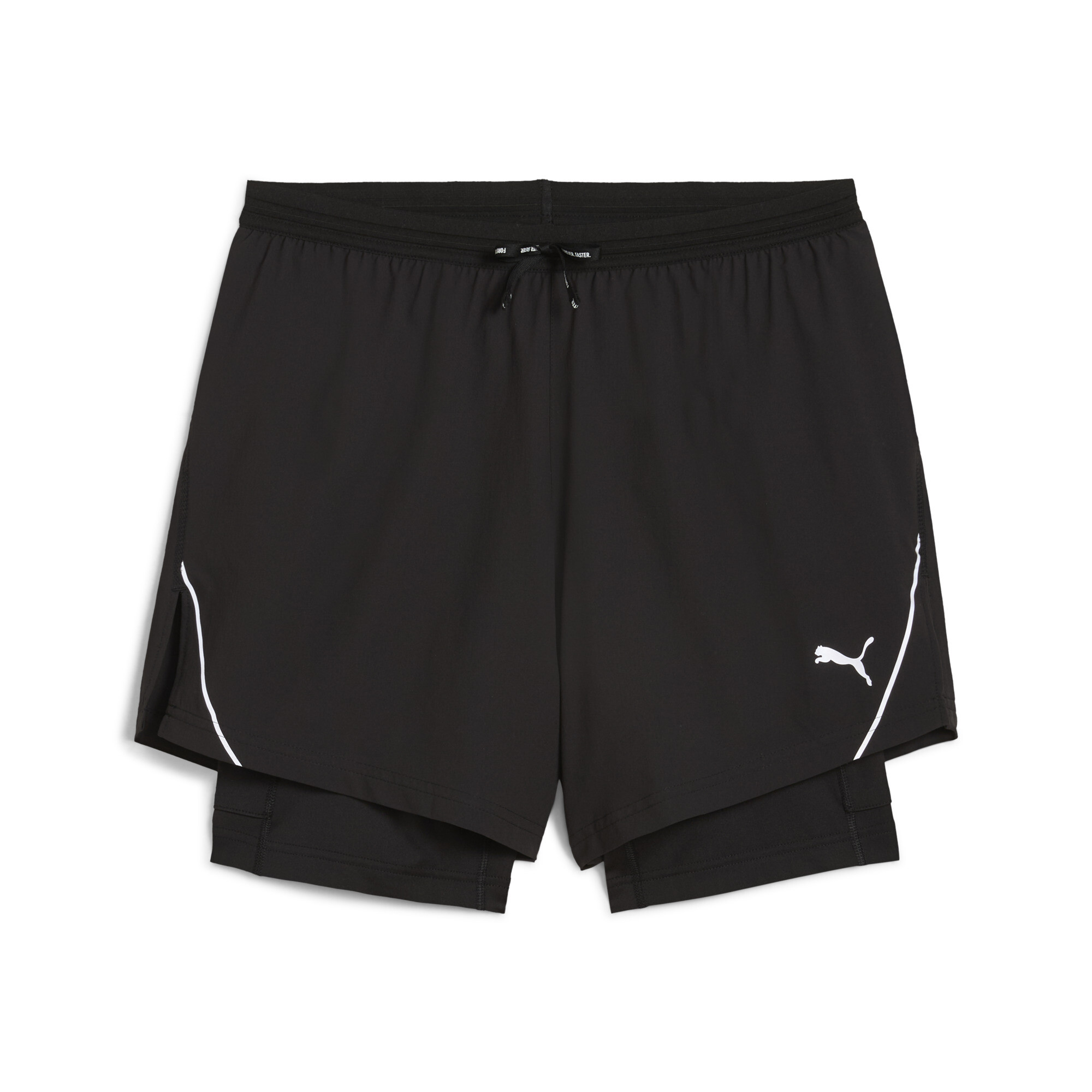 Puma ULTRAWEAVE 5" 2-in-1 Laufshorts Herren | Mit Plain | Black | Größe: XXL