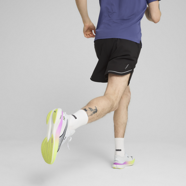 ULTRAWEAVE 5" Running Shorts Men, PUMA Black-Glowing Red, large-MEX