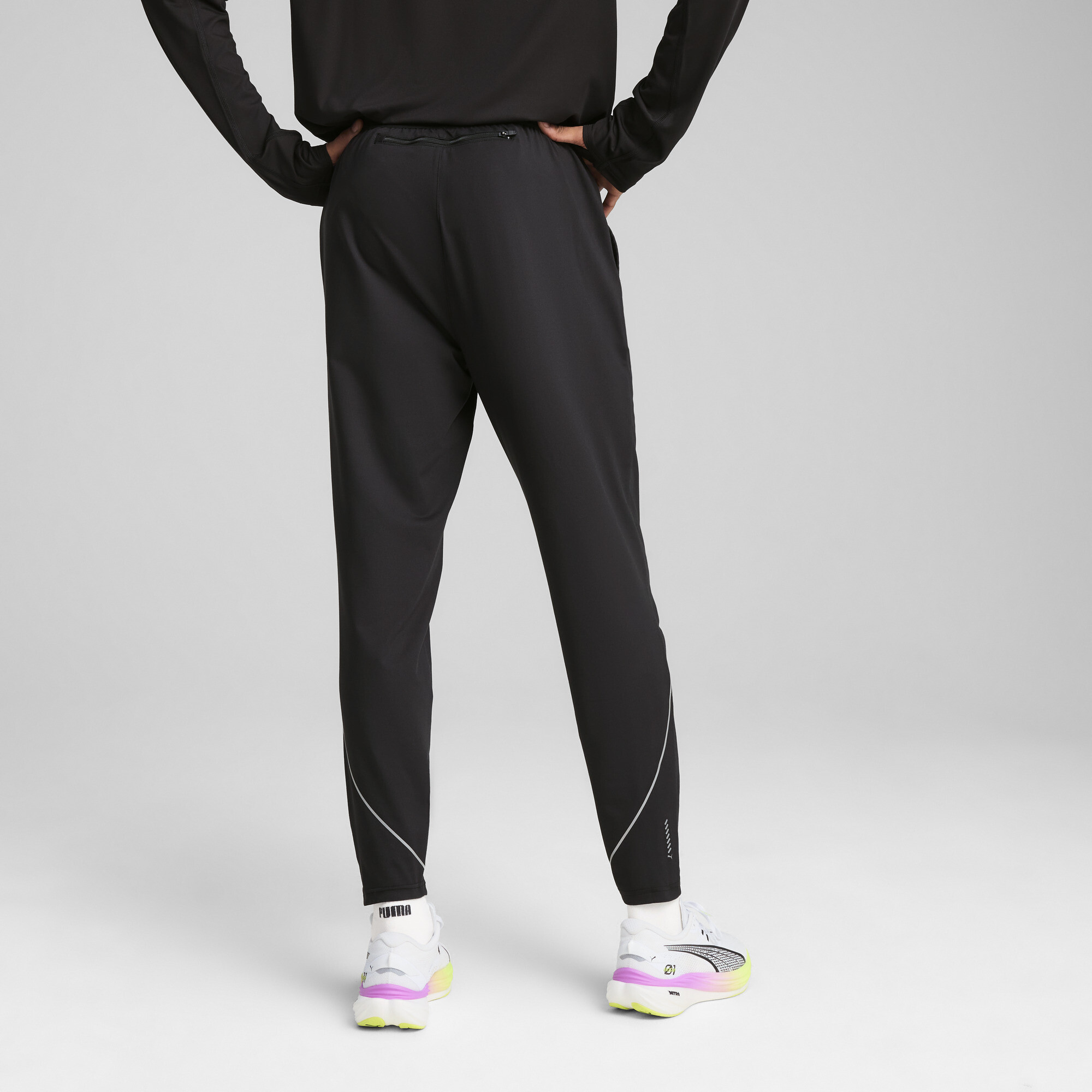 PUMA CLOUDSPUN hardloopbroek met taps toelopende pijpen voor Heren, Zwart, Maat XXL thumbnail 5