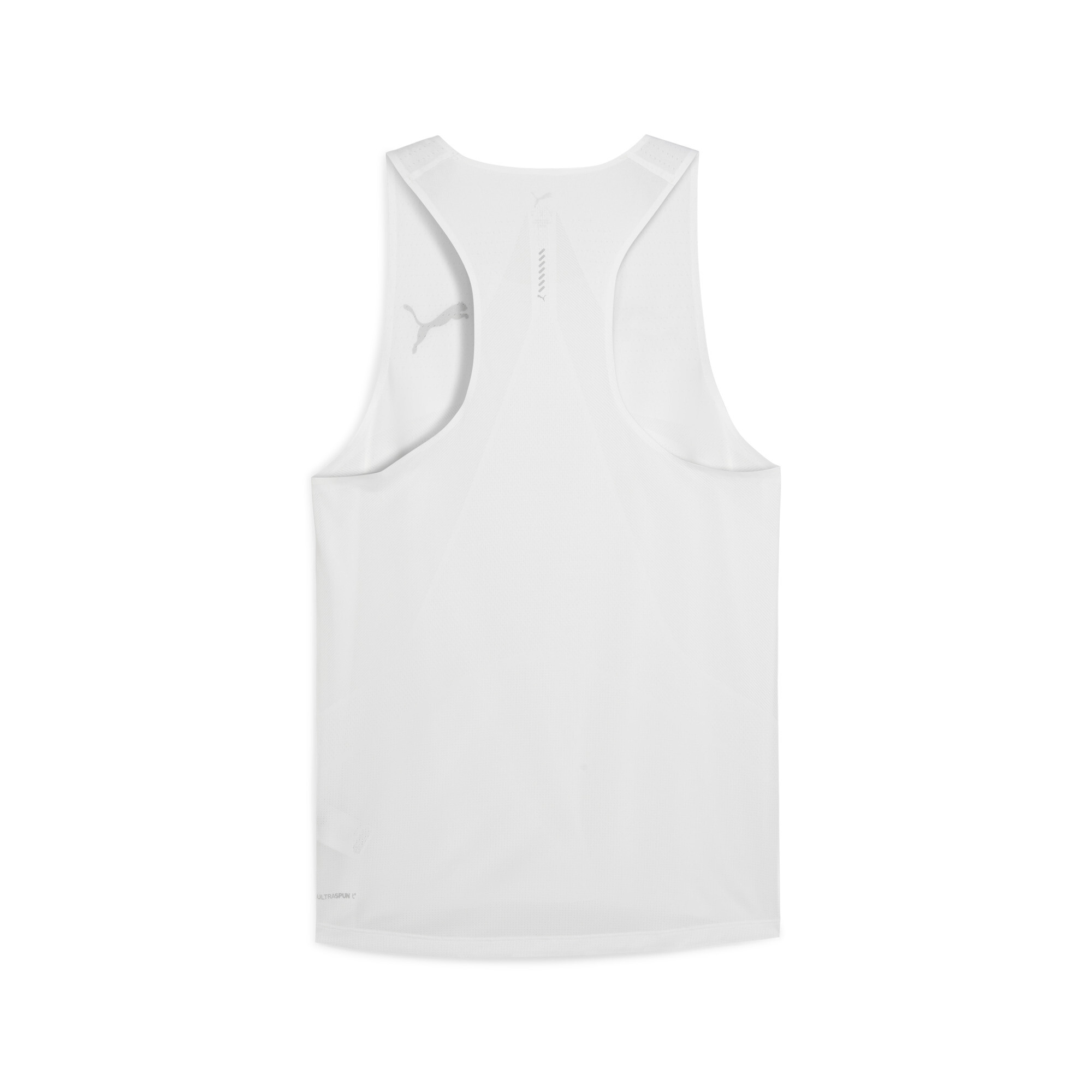 Men's Puma RACEDAY ULTRASPUN Singlet Top, White Top, Size XXL Top, Clothing