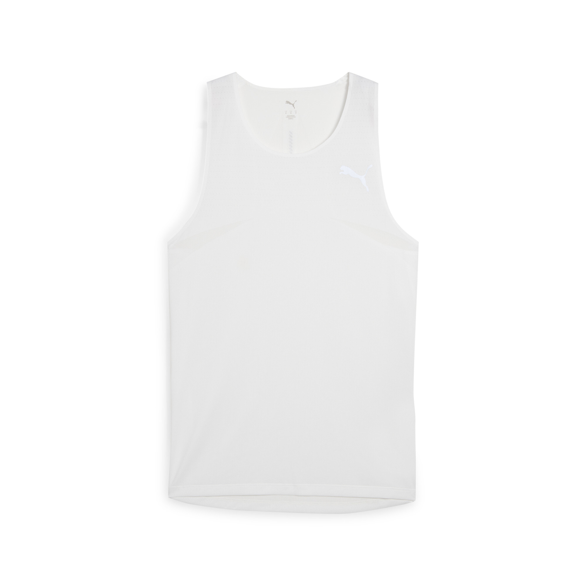 Men's Puma RACEDAY ULTRASPUN Singlet Top, White Top, Size XXL Top, Clothing