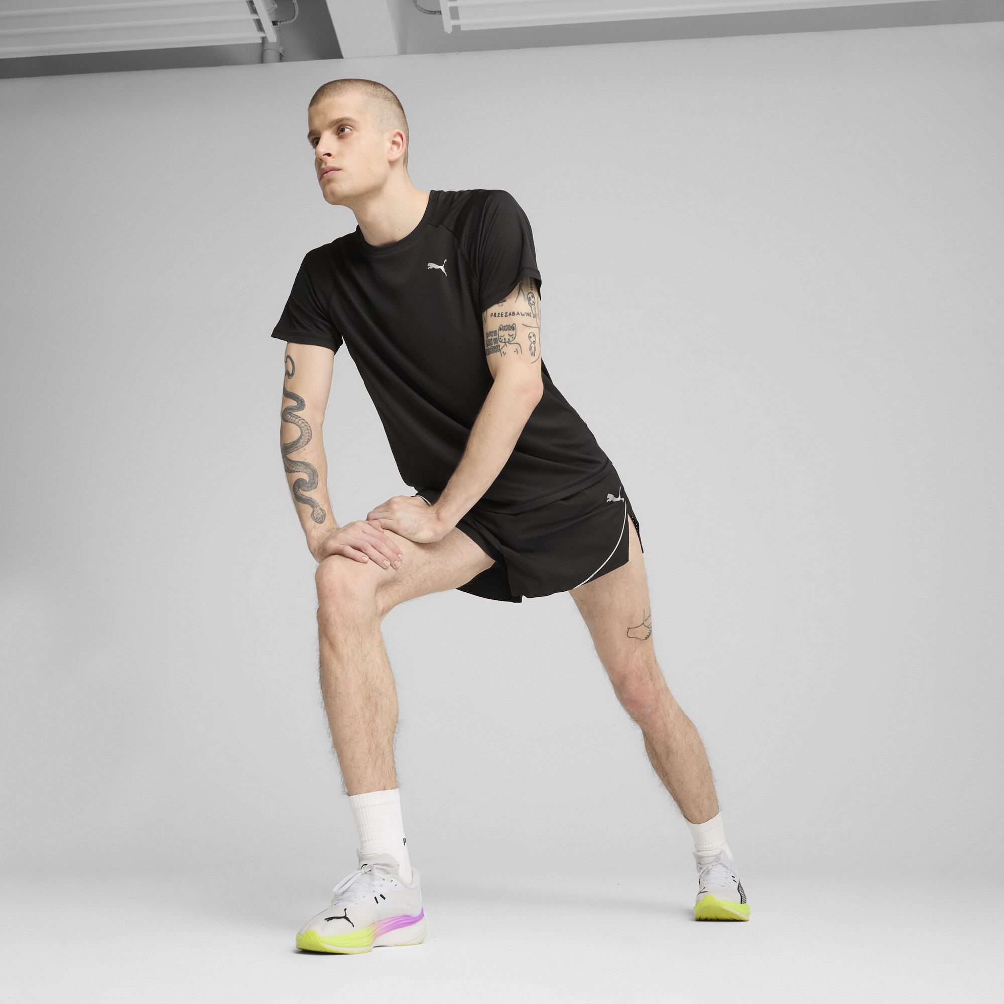 PUMA RACEDAY ULTRAWEAVE short met split voor Heren, Zwart, Maat XXL thumbnail 6